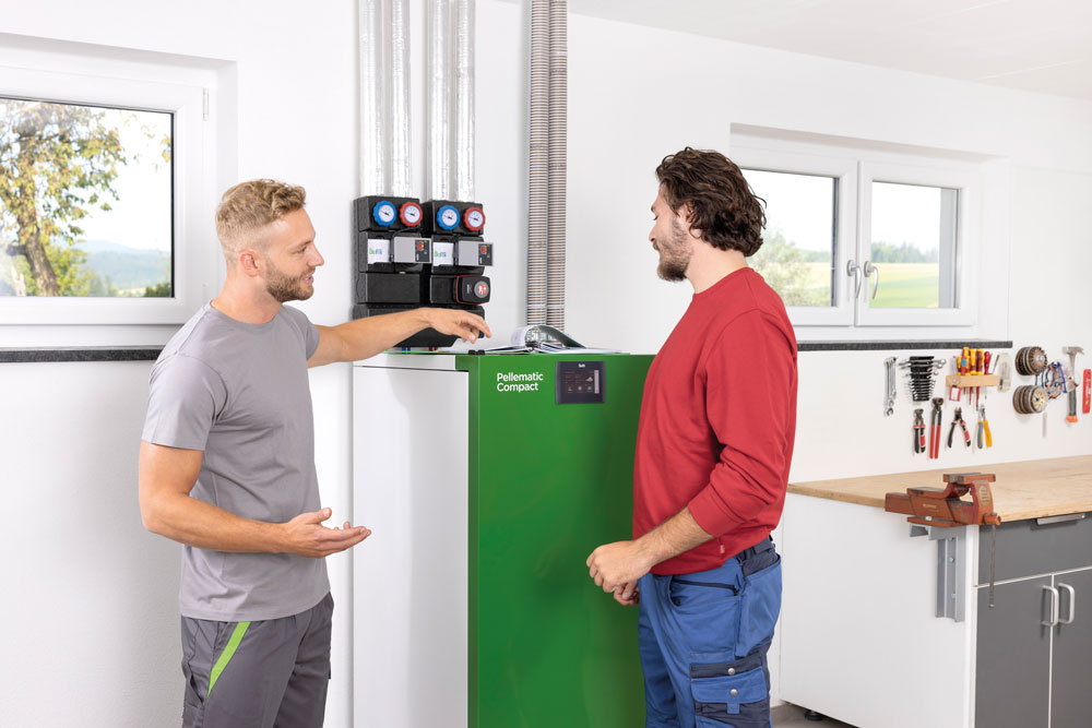 caldera pellets ahorro luz